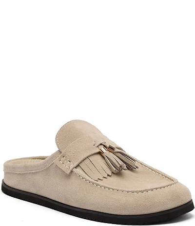 Marc Nolan Men's Hampton Suede Kiltie Tassel Mules