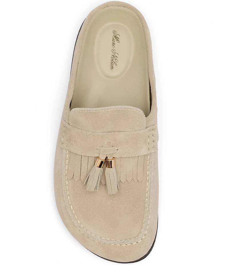 Marc Nolan Men's Hampton Suede Kiltie Tassel Mules