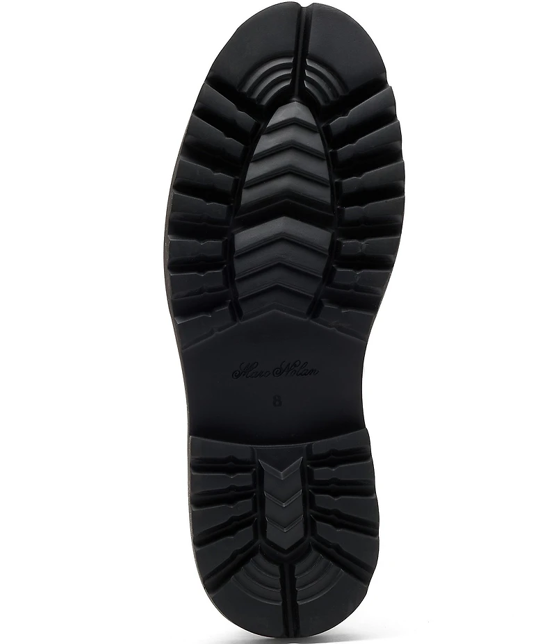 Marc Nolan Men's Journey Croco Embossed Leather Lug Tassel Loafers