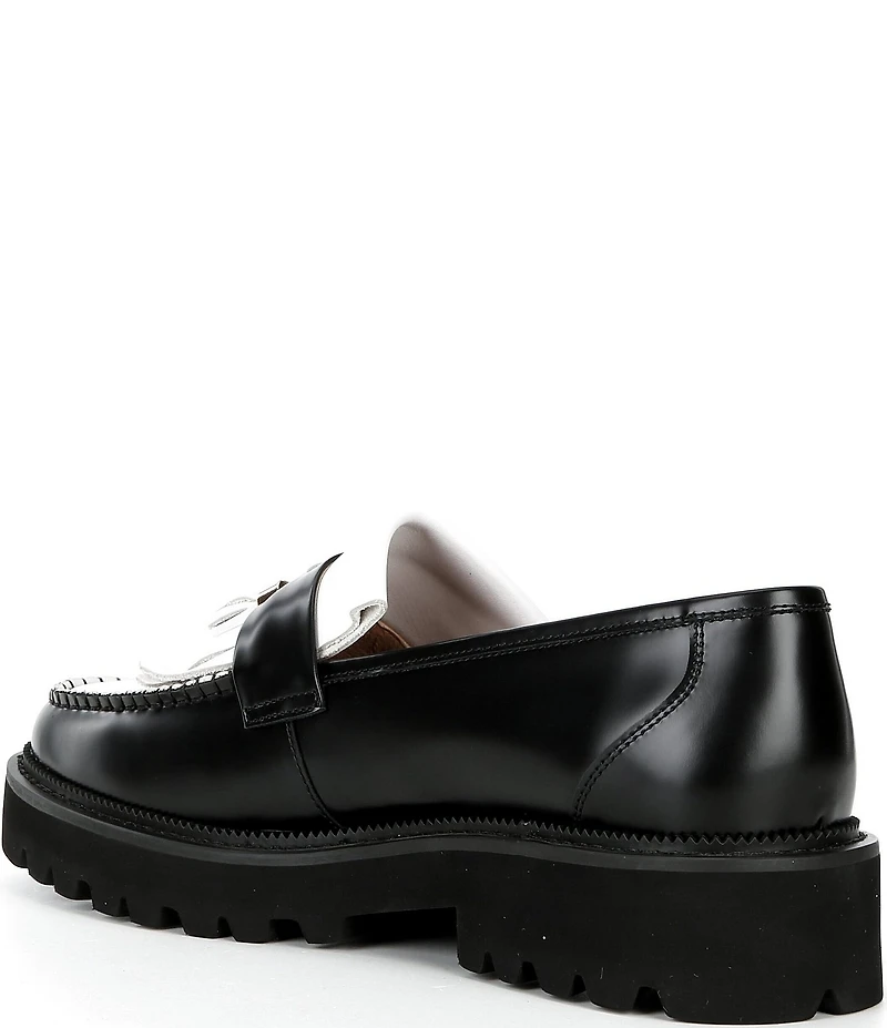 Marc Nolan Men's Journey Leather Kiltie Tassel Lug Loafers