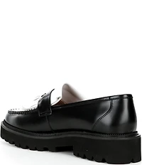 Marc Nolan Men's Journey Leather Kiltie Tassel Lug Loafers