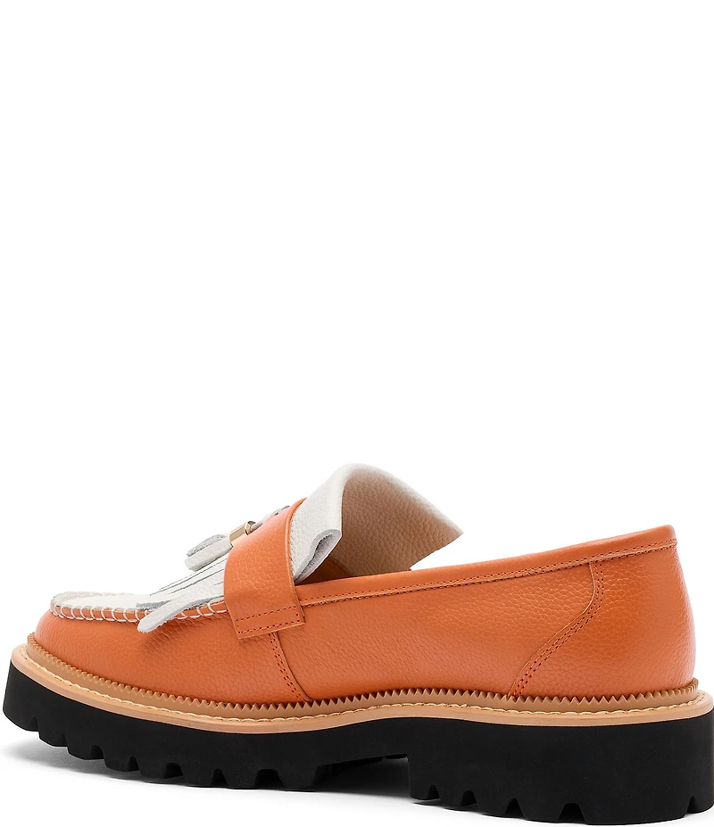 Marc Nolan Men's Journey Leather Kiltie Tassel Lug Loafers