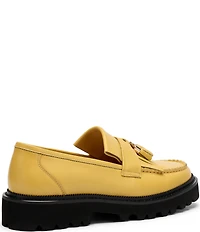 Marc Nolan Men's Journey Leather Lug Kiltie Tassel Loafers