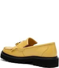 Marc Nolan Men's Journey Leather Lug Kiltie Tassel Loafers
