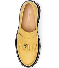 Marc Nolan Men's Journey Leather Lug Kiltie Tassel Loafers