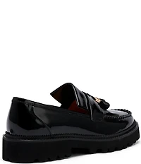 Marc Nolan Men's Journey Patent Leather Lug Bit Loafers