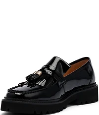Marc Nolan Men's Journey Patent Leather Lug Bit Loafers