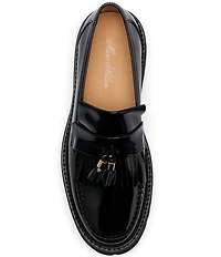 Marc Nolan Men's Journey Patent Leather Lug Bit Loafers