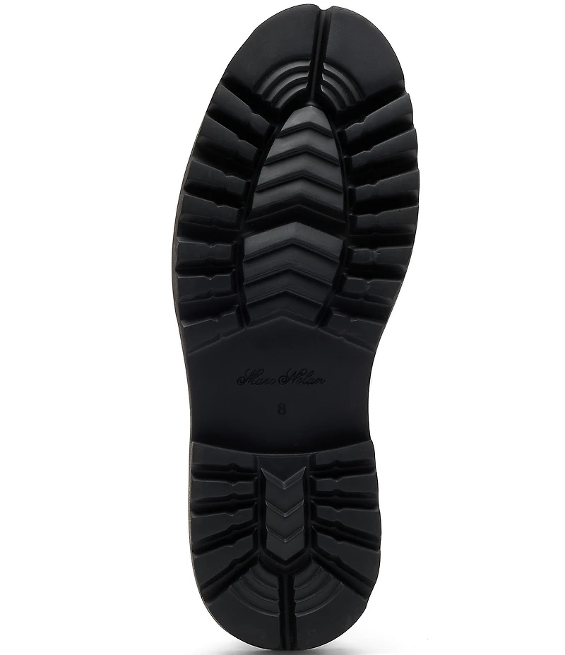 Marc Nolan Men's Journey Pebble Leather Kiltie Tassel Lug Loafers