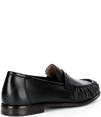 Marc Nolan Men's Kennedy Black Pleated Penny Loafers