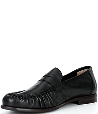 Marc Nolan Men's Kennedy Black Pleated Penny Loafers