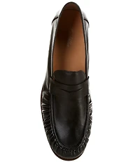 Marc Nolan Men's Kennedy Black Pleated Penny Loafers