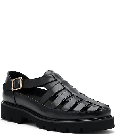 Marc Nolan Men's Magellan Leather Fisherman Sandals