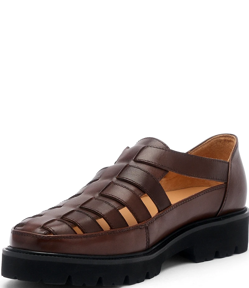 Marc Nolan Men's Magellan Leather Fisherman Sandals