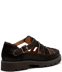 Marc Nolan Men's Magellan Pony Hair Lug Fisherman Sandals