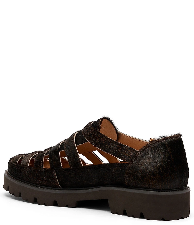 Marc Nolan Men's Magellan Pony Hair Lug Fisherman Sandals