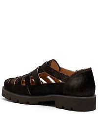 Marc Nolan Men's Magellan Pony Hair Lug Fisherman Sandals