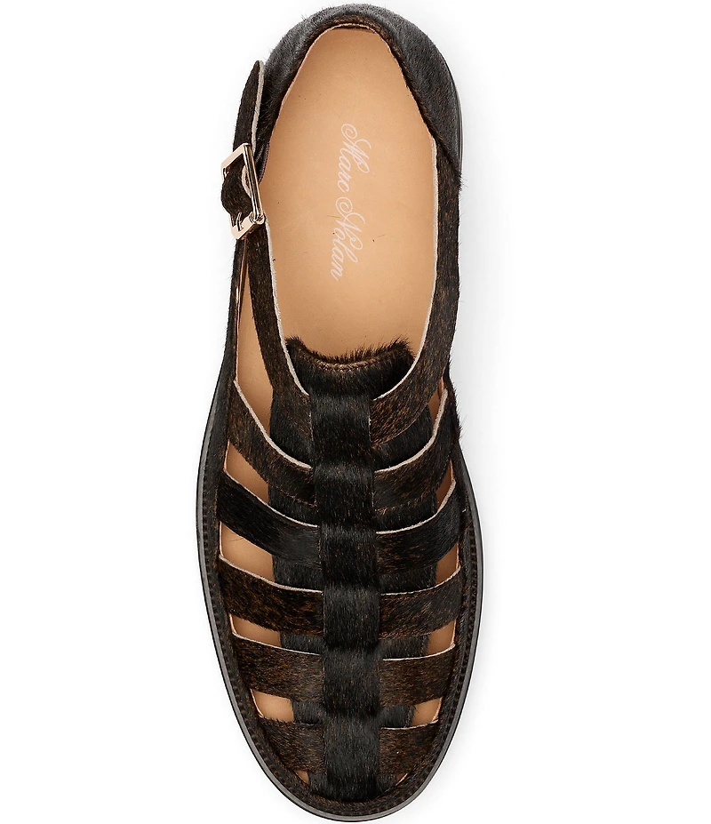 Marc Nolan Men's Magellan Pony Hair Lug Fisherman Sandals