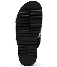 Marc Nolan Men's Monaco Animal Print Calf Hair Strap Sandals