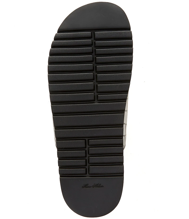 Marc Nolan Men's Monaco Croc Embossed Leather Sandals