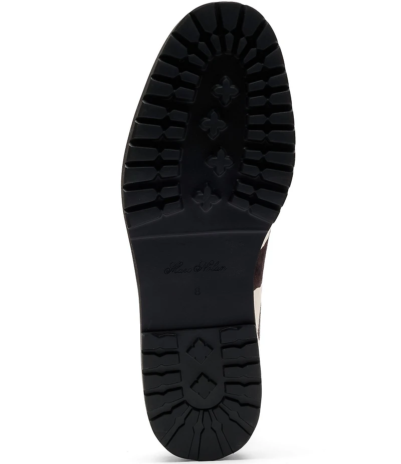 Marc Nolan Men's Montana Cow Print Moc Toe Derby Oxfords