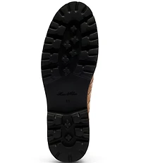 Marc Nolan Men's Montana Woven Leather Moc Toe Derby Oxfords