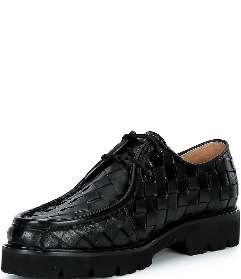 Marc Nolan Men's Montana Woven Moc Toe Derby Oxfords