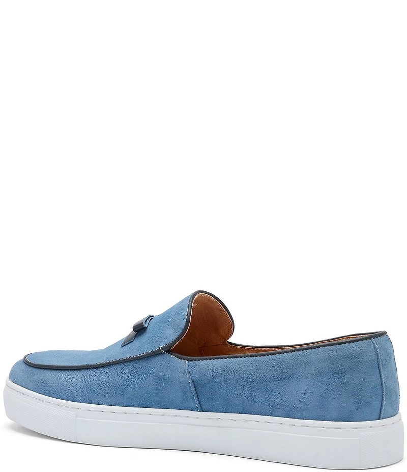 Marc Nolan Men's Odell Suede Bow Detail Belgian Loafer Sneakers