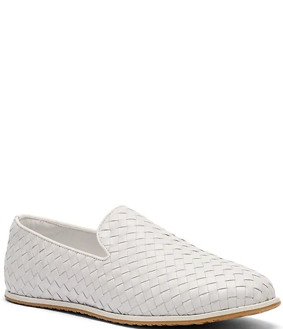Marc Nolan Men's Portofino Woven Calf Leather Venetian Loafers