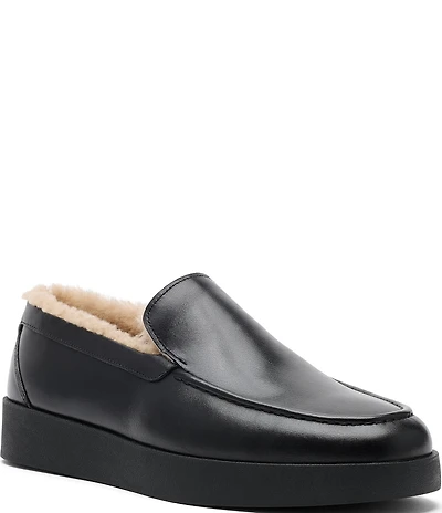 Marc Nolan Men's Remy Leather and Shearling Loafers