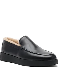 Marc Nolan Men's Remy Leather and Shearling Loafers