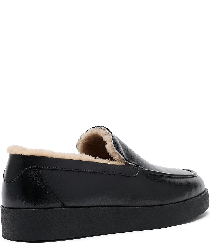 Marc Nolan Men's Remy Leather and Shearling Loafers
