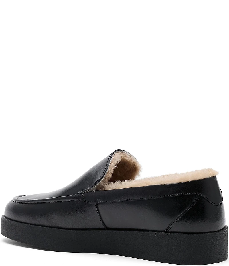 Marc Nolan Men's Remy Leather and Shearling Loafers