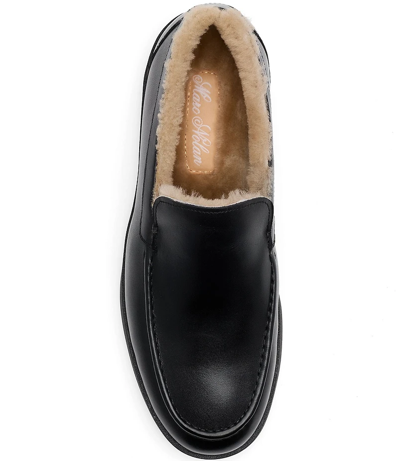 Marc Nolan Men's Remy Leather and Shearling Loafers