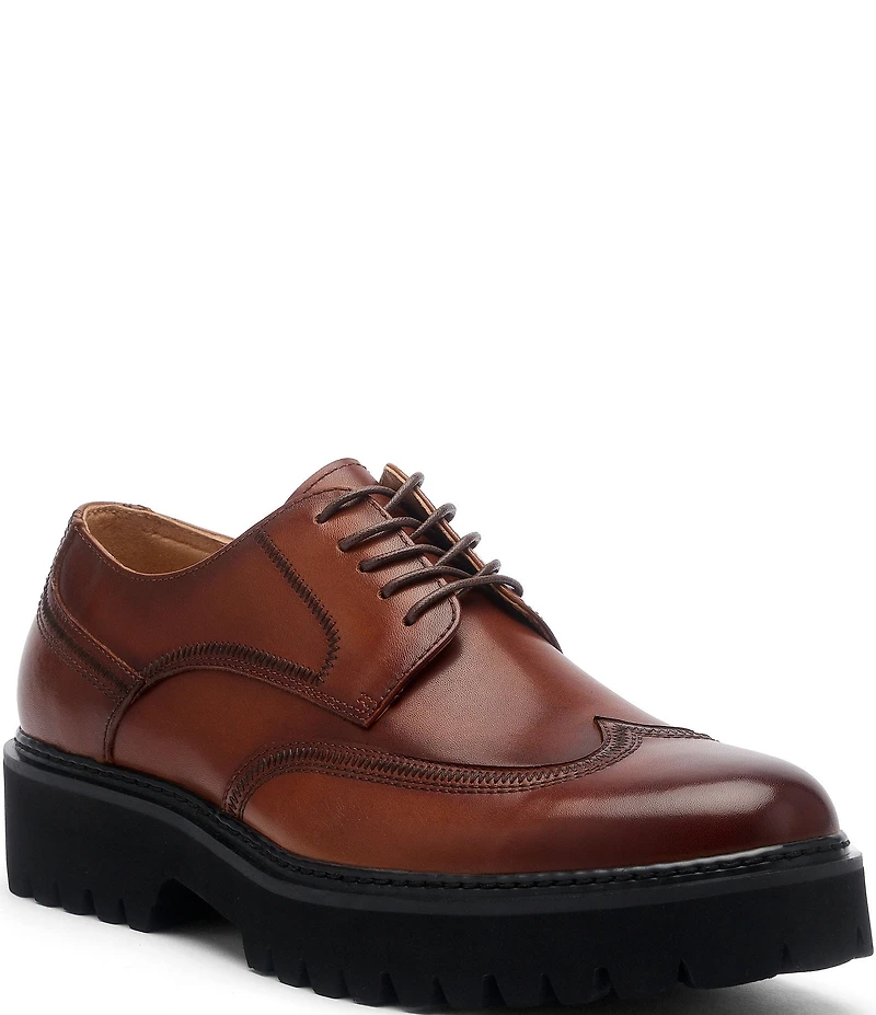 Marc Nolan Men's Ronan Leather Lug Wingtip Oxfords