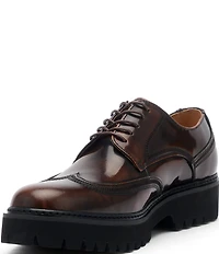 Marc Nolan Men's Ronan Patent Leather Lug Wingtip Oxfords