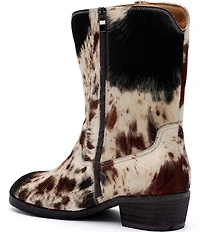 Marc Nolan Men's Sawyer Cow Print Pony Hair Cowboy Boots