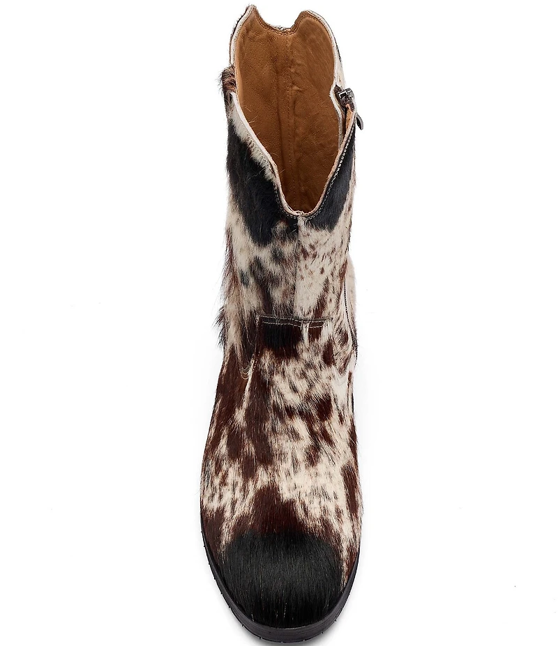 Marc Nolan Men's Sawyer Cow Print Pony Hair Cowboy Boots