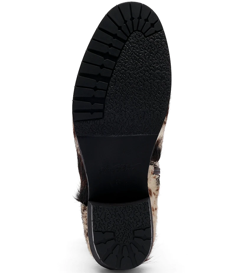 Marc Nolan Men's Sawyer Cow Print Pony Hair Cowboy Boots