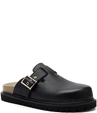 Marc Nolan Men's Shiloh Leather Buckle Hardware Clogs