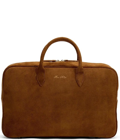 Marc Nolan Men's Suede Briefcase Duffle Bag