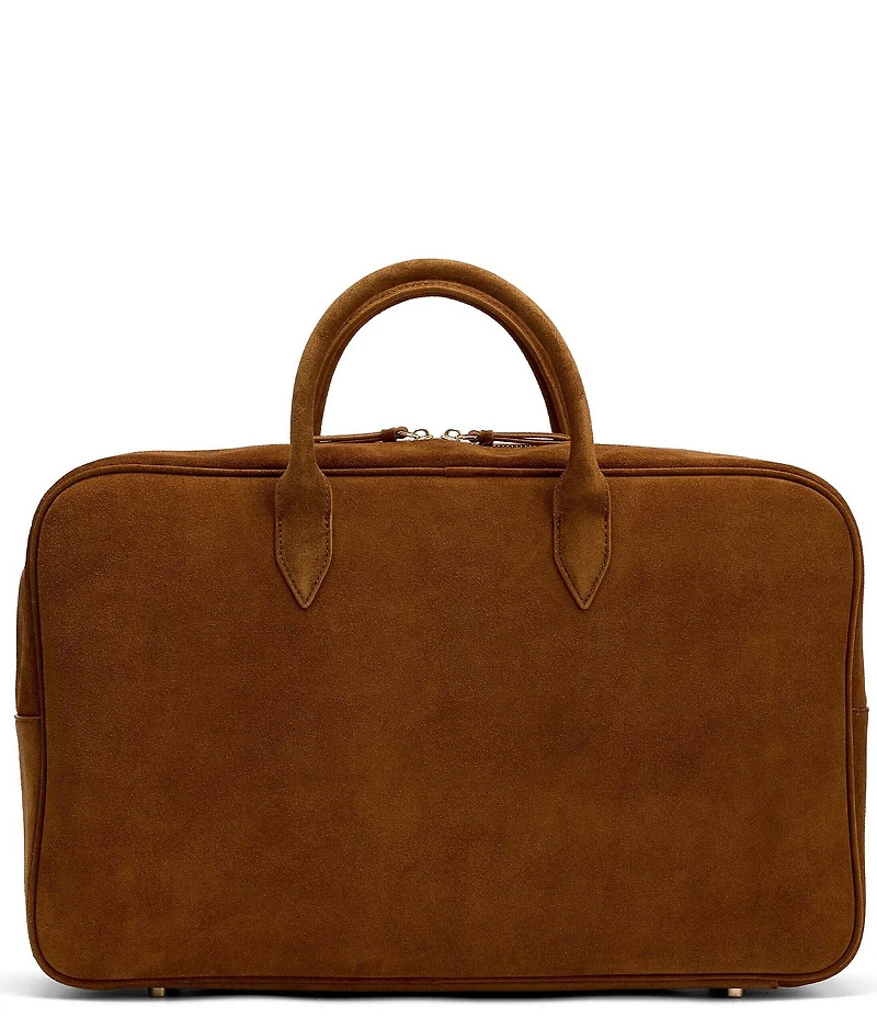 Marc Nolan Men's Suede Briefcase Duffle Bag