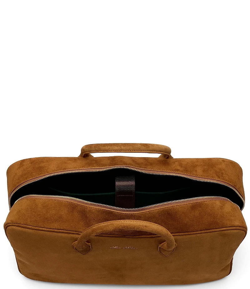 Marc Nolan Men's Suede Briefcase Duffle Bag
