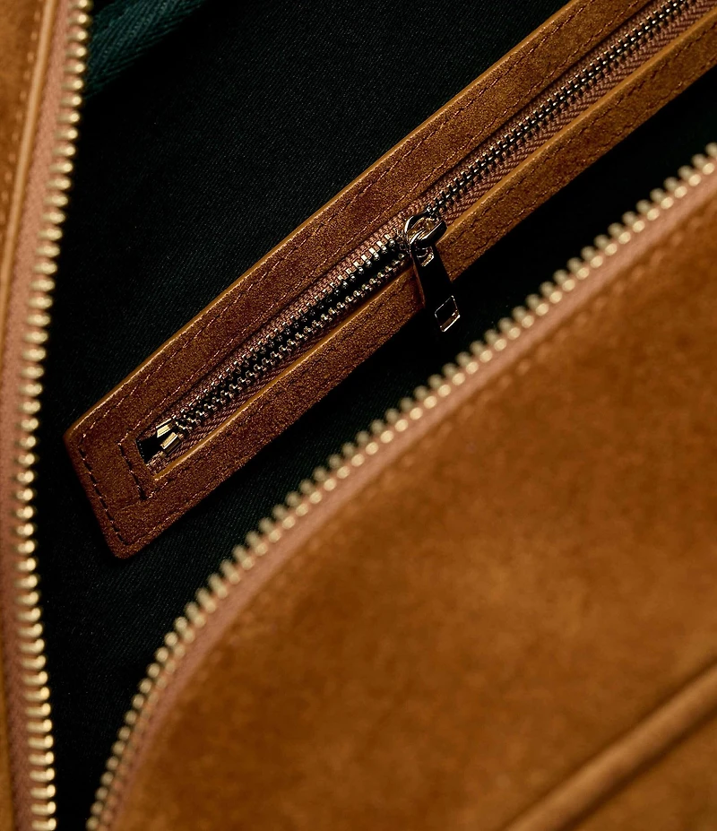 Marc Nolan Men's Suede Briefcase Duffle Bag