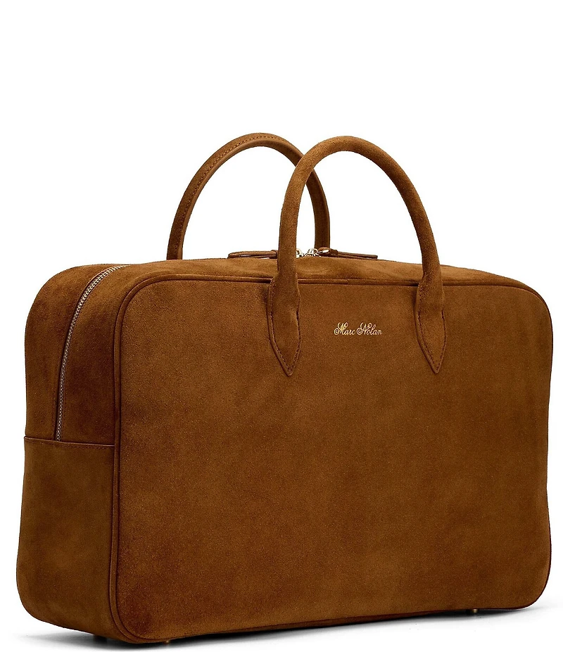 Marc Nolan Men's Suede Briefcase Duffle Bag