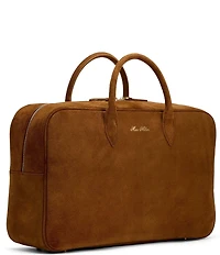 Marc Nolan Men's Suede Briefcase Duffle Bag