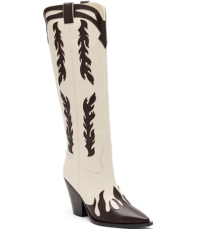 Marc Nolan Women's Belle Flame Leather Knee High Boots
