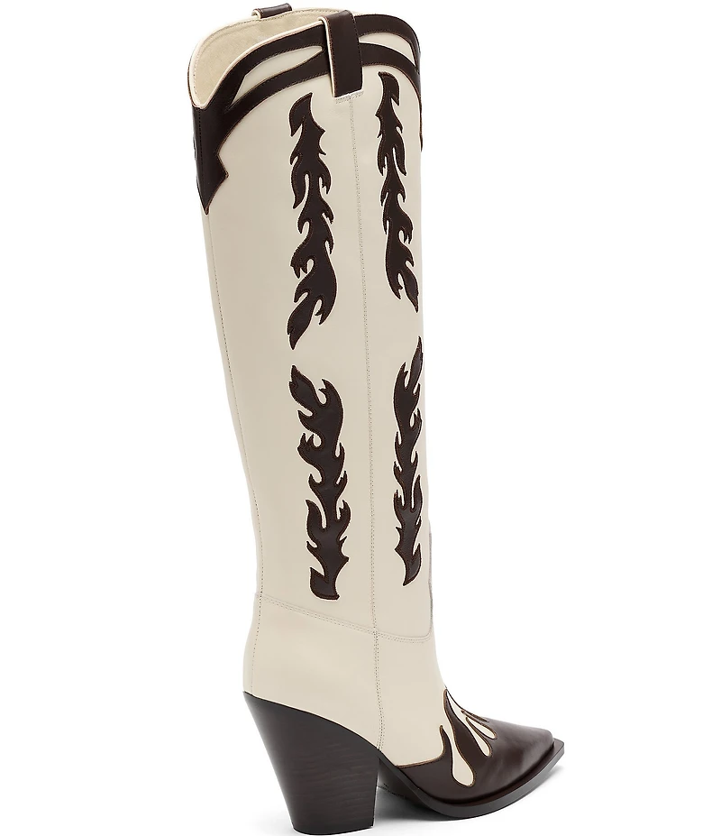 Marc Nolan Women's Belle Flame Leather Knee High Boots