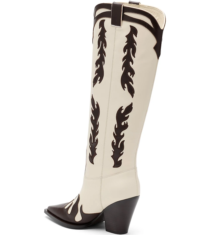 Marc Nolan Women's Belle Flame Leather Knee High Boots