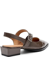 Marc Nolan Women's Chelsea Patent Leather Slingback Block Heel Pumps